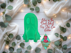 Glow In The Dark 12oz Slim Can Holding Ghost