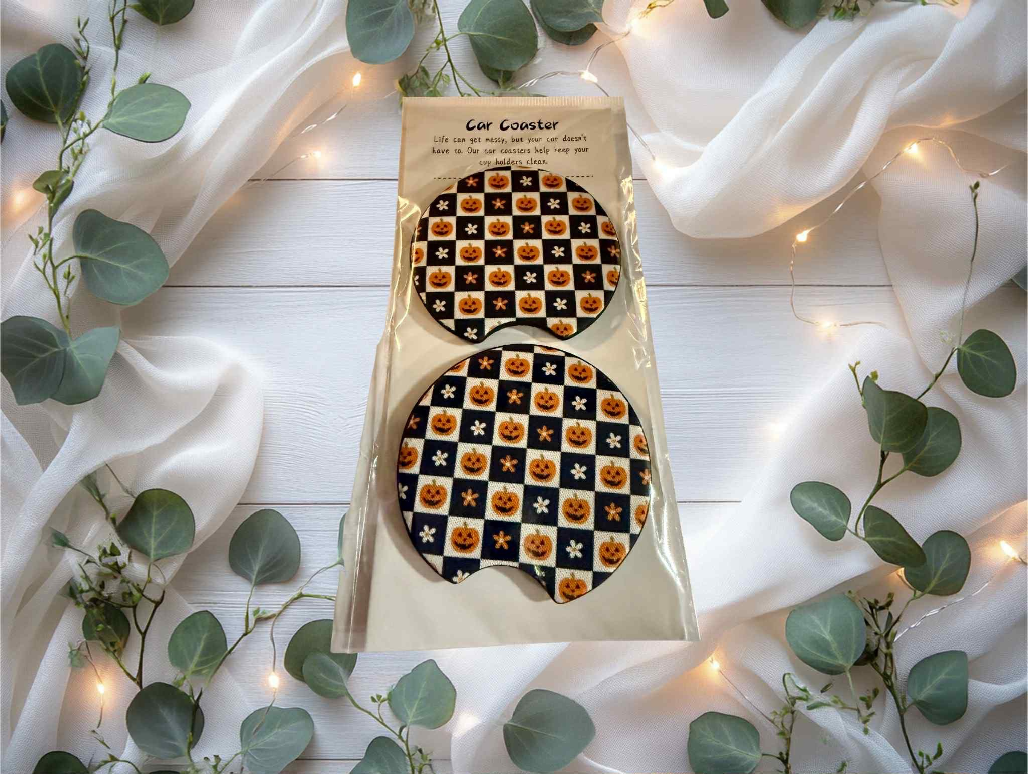 Checkered Jack-O-Lantern